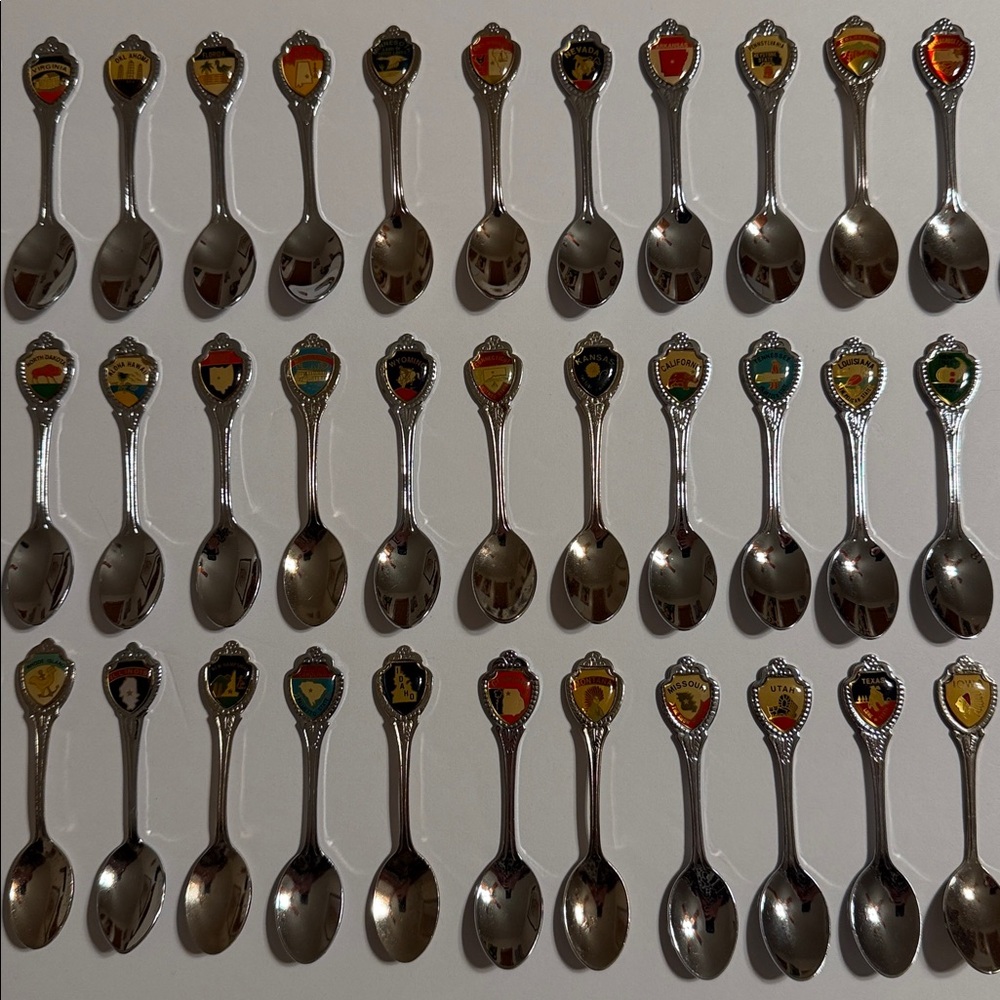 Colorful Collectible 50 States Spoon Set